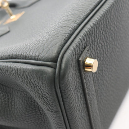 HERMES Birkin 25 Vert Mangrove Leather Bag