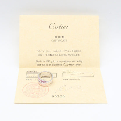 CARTIER Pink Sapphire Paris Ring K18WG Size JP 13