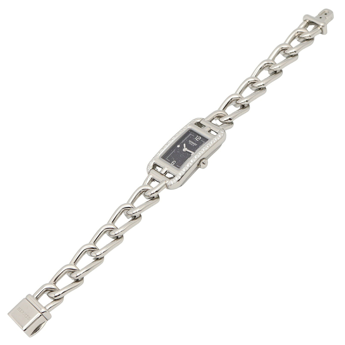 HERMES Nantucket Diamond Aventurine Dial Watch