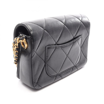 CHANEL Matelasse Lambskin Shoulder Bag Black