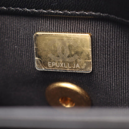 CHANEL Matelasse Lambskin Shoulder Bag Black