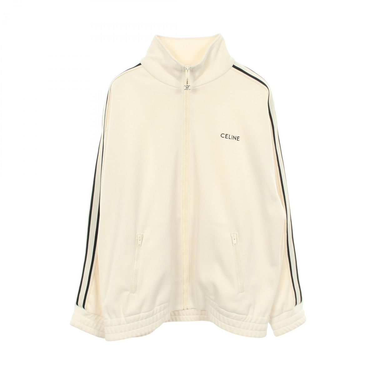 CELINE Polyester Tracksuit Beige/Black Suit Size S