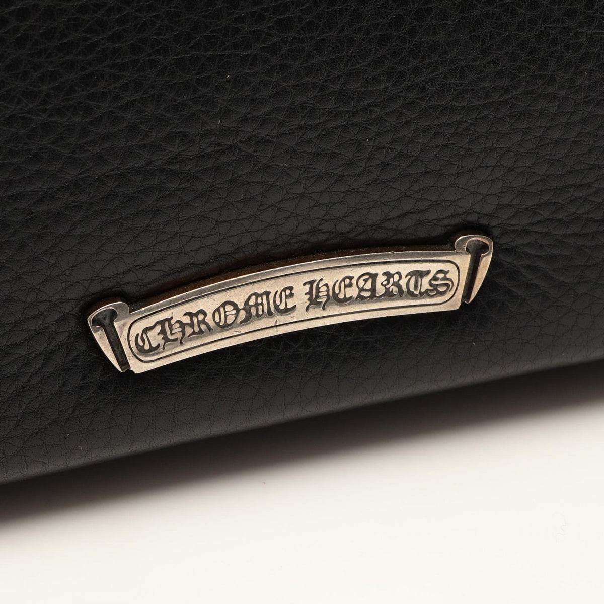 CHROME HEARTS Extra Large Dagger Leather Clutch Bag