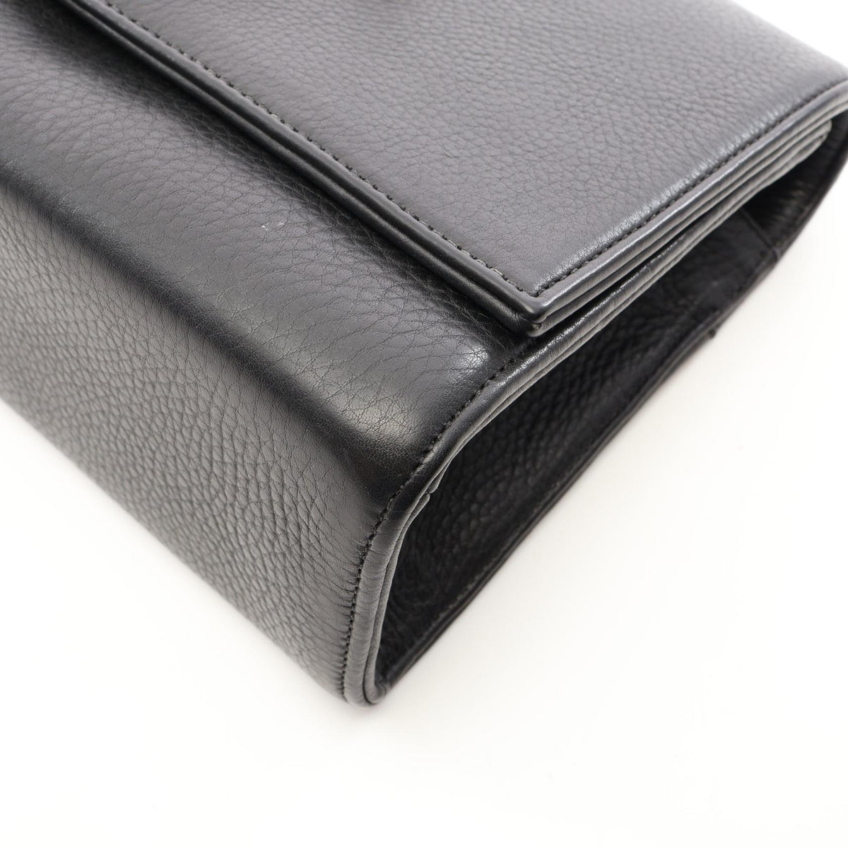CHROME HEARTS Extra Large Dagger Leather Clutch Bag