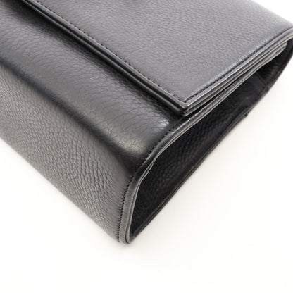 CHROME HEARTS Extra Large Dagger Leather Clutch Bag
