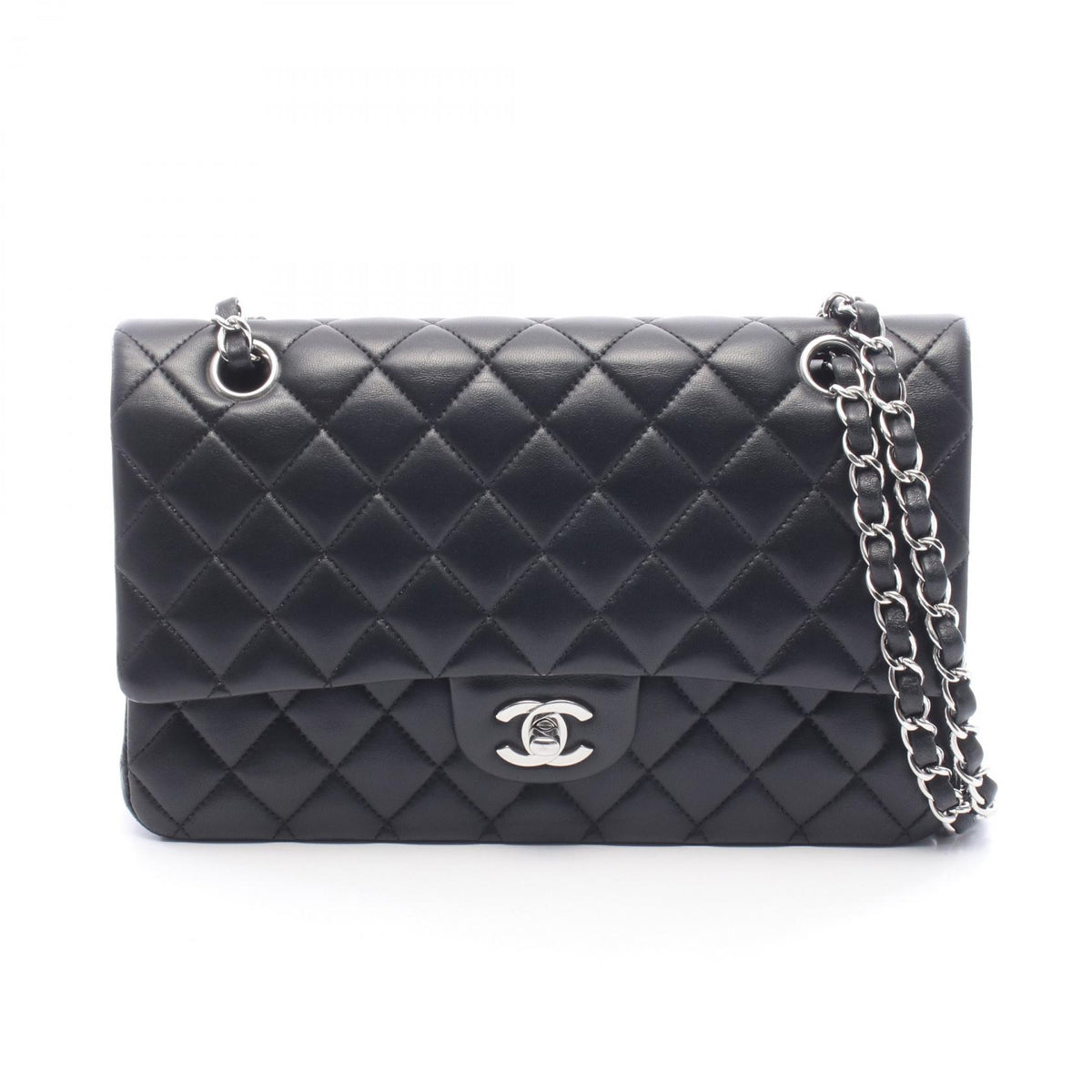 CHANEL Matelasse Double Flap Shoulder Bag