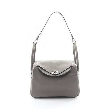 HERMES Lindy 26 Gris Meyer Shoulder Bag