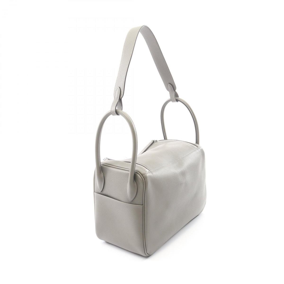 HERMES Lindy 26 Gris Meyer Shoulder Bag