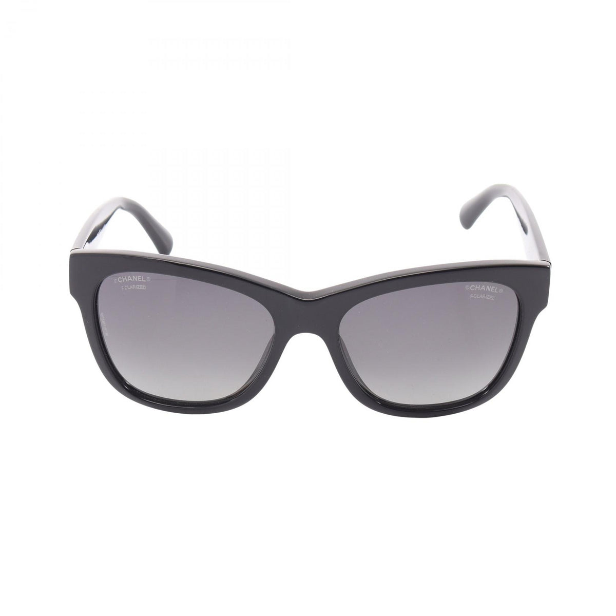 CHANEL Coco Mark Gradient Sunglasses Black