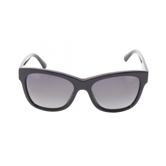 CHANEL Coco Mark Gradient Sunglasses Black
