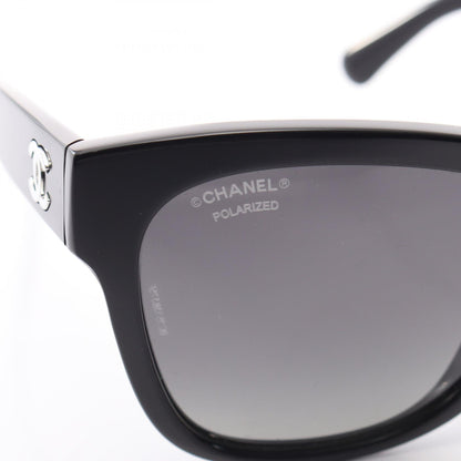 CHANEL Coco Mark Gradient Sunglasses Black