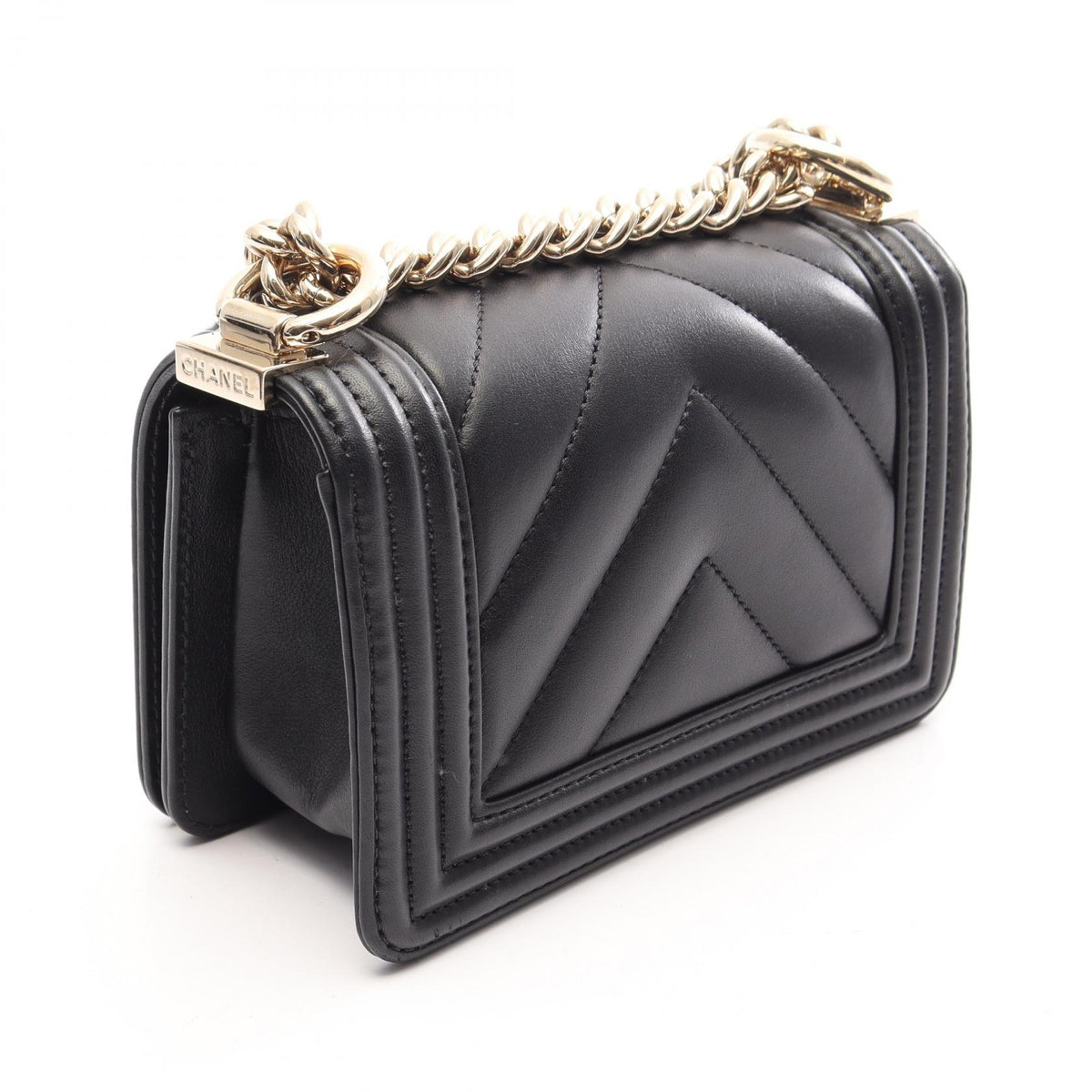 CHANEL Boy Chanel Mini Lambskin Bag