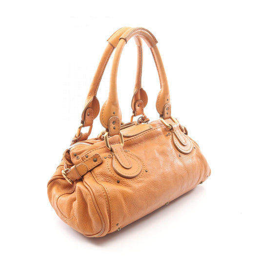 Chloe Paddington Leather Handle Bag Brown
