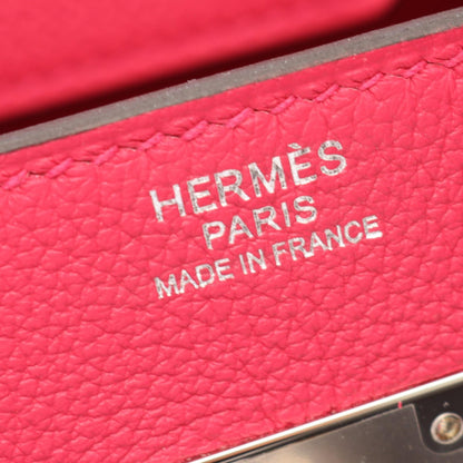 HERMES Birkin 30 Framboise Togo Bag