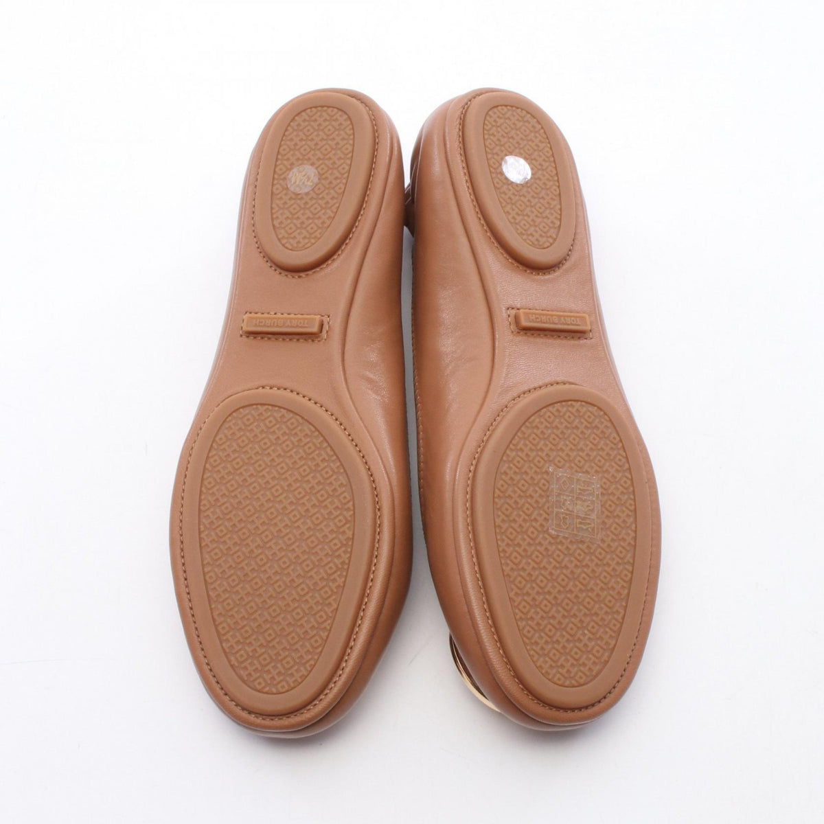 Tory Burch MINNIE TRAVEL BALLET Heels Brown Size US 7.5