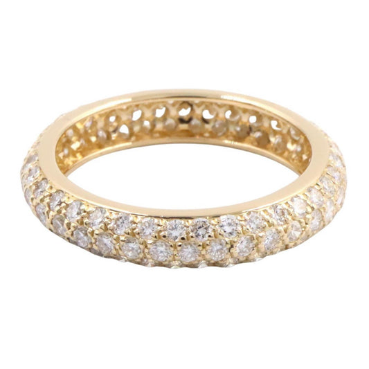 CARTIER Etincelle Full Diamond K18 YG Ring Gold Size JP 9.5