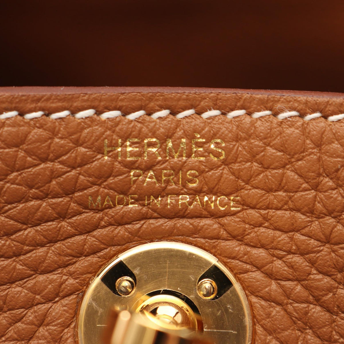 HERMES Lindy Mini Taurillon Shoulder Bag Brown