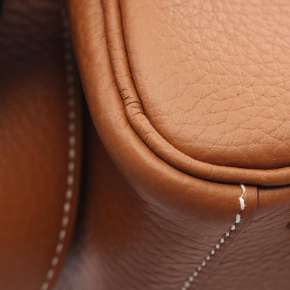 HERMES Lindy Mini Taurillon Shoulder Bag Brown