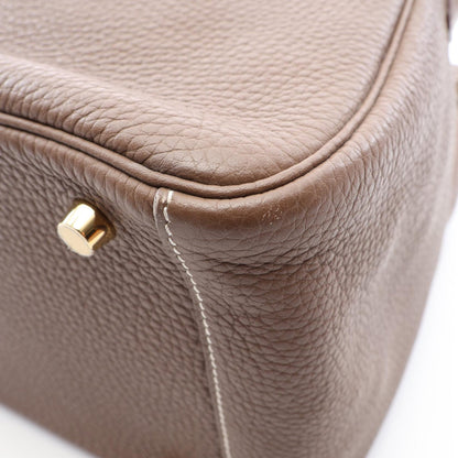 HERMES Lindy 30 Etoupe Shoulder Bag