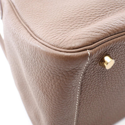 HERMES Lindy 30 Etoupe Shoulder Bag