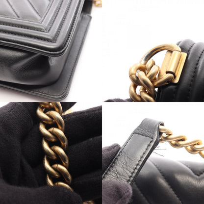 CHANEL Boy Chanel Lambskin Bag Black