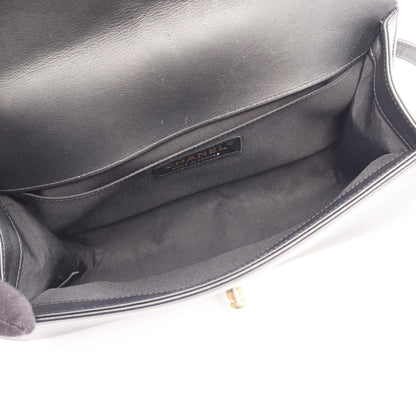 CHANEL Boy Chanel Lambskin Bag Black
