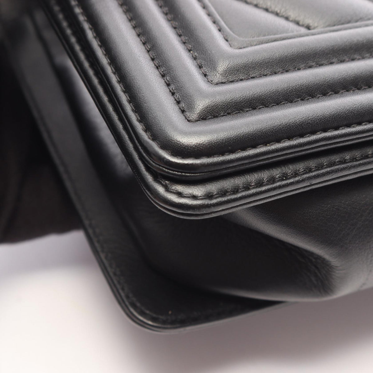 CHANEL Boy Chanel Lambskin Bag Black