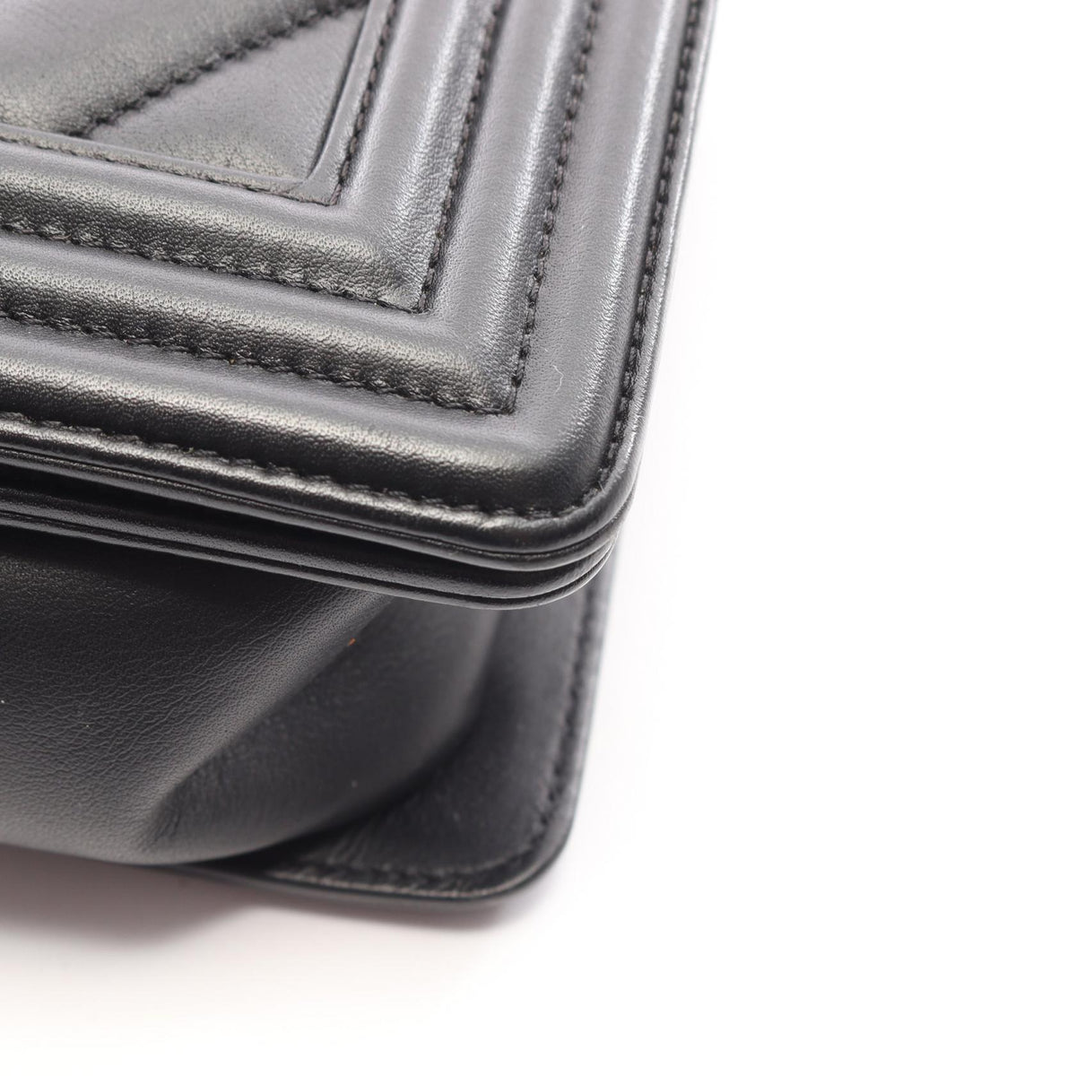 CHANEL Boy Chanel Lambskin Bag Black