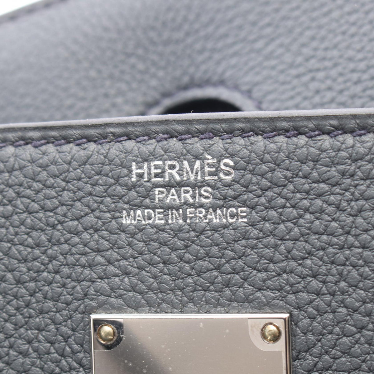 HERMES Haut à Courroies 40 Leather Bag