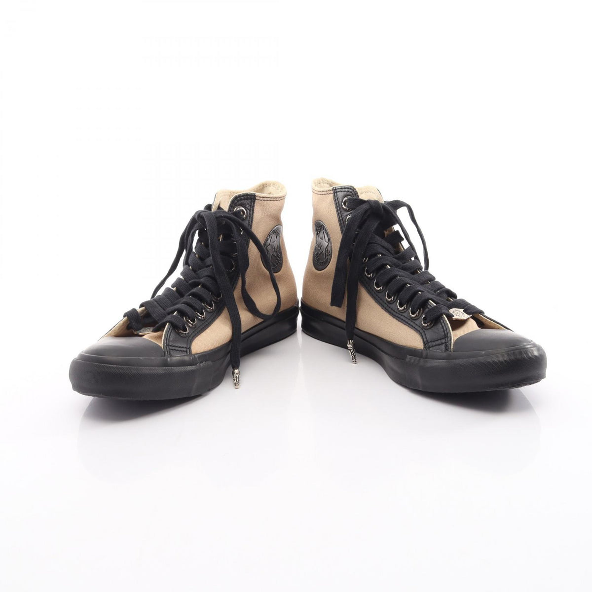 CHROME HEARTS x CONVERSE ALL STAR Canvas Leather Sneakers Size 7 1/2