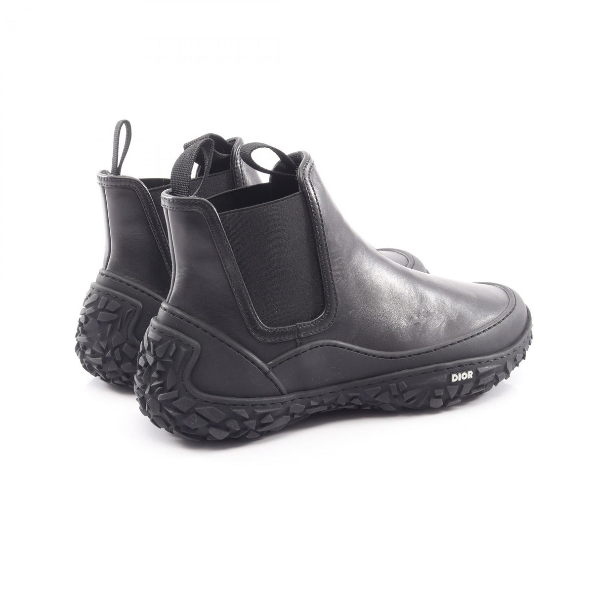 Dior B28 Black Leather Boots Size EU 43