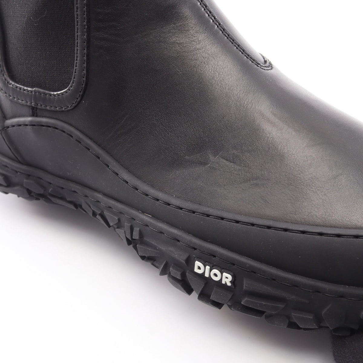 Dior B28 Black Leather Boots Size EU 43