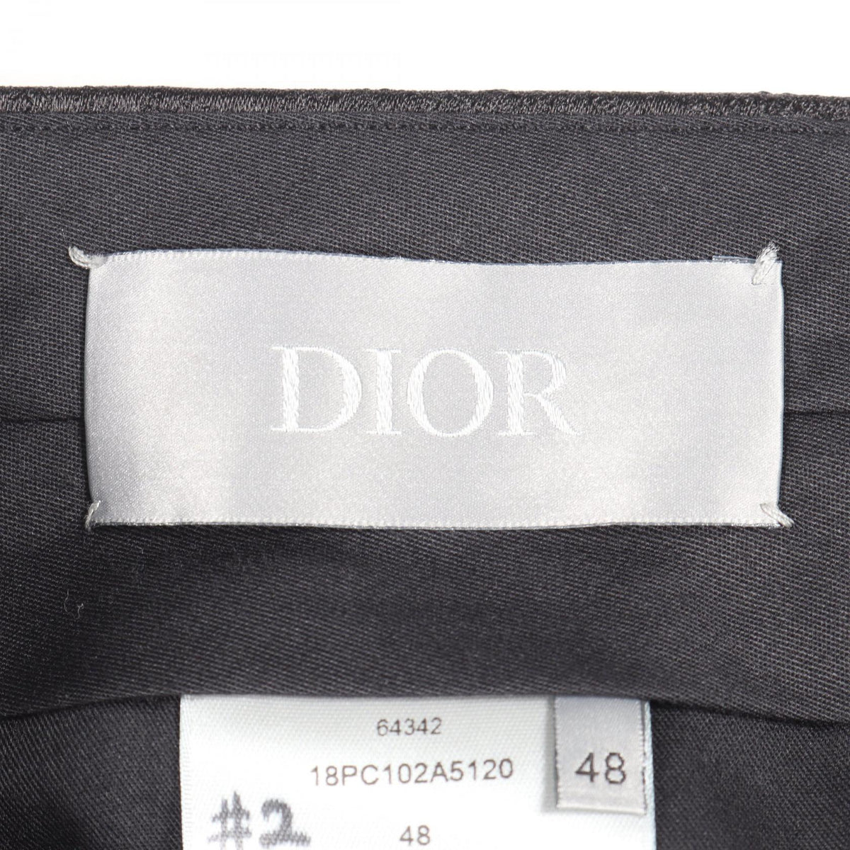 Dior Black Jacquard Silk Shorts Size 48