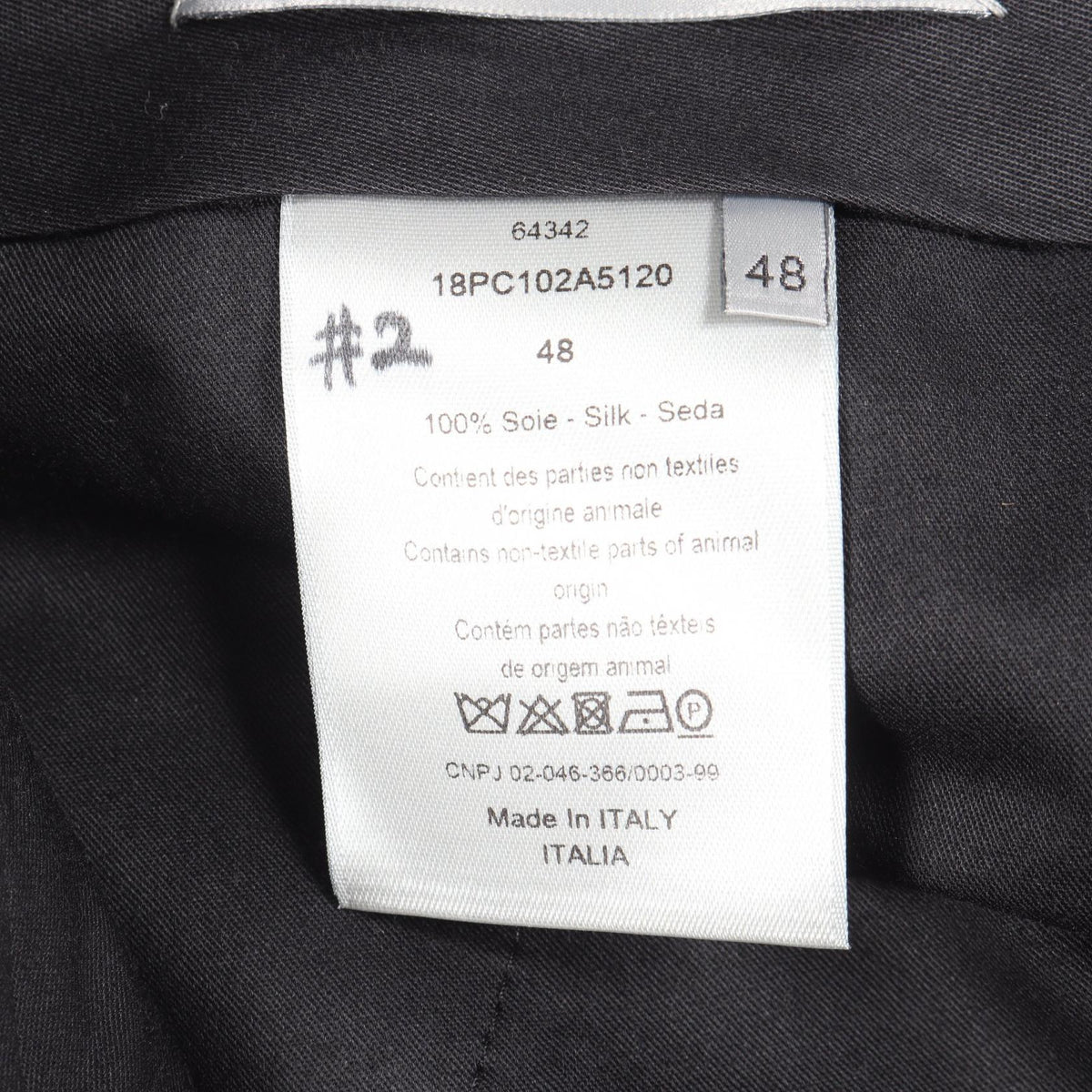 Dior Black Jacquard Silk Shorts Size 48