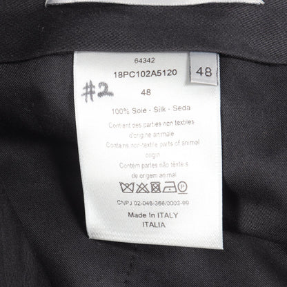 Dior Black Jacquard Silk Shorts Size 48