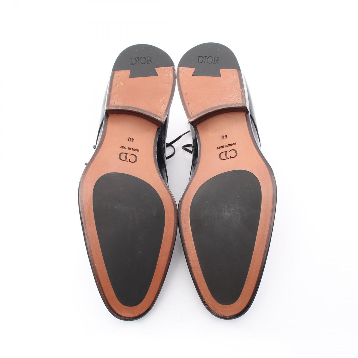 Dior Timeless Black Leather Oxford Shoes Size EU 40