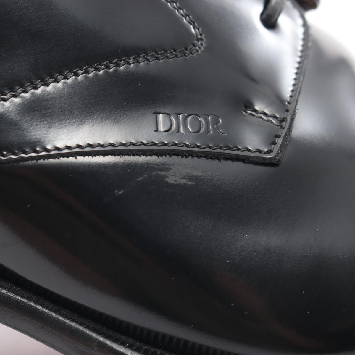 Dior Timeless Black Leather Oxford Shoes Size EU 40