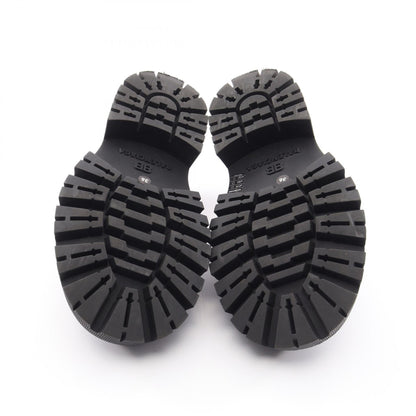 BALENCIAGA Black TRACTOR Leather Loafers Size 36