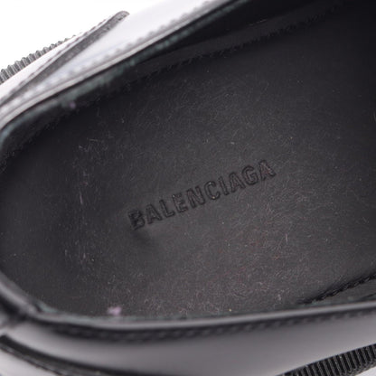 BALENCIAGA Black TRACTOR Leather Loafers Size 36