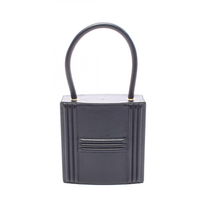 HERMES Cadena Kelly Black Box Calf Gold HW Handbag