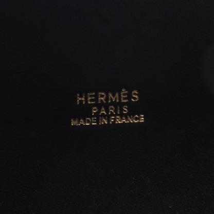 HERMES Cadena Kelly Black Box Calf Gold HW Handbag