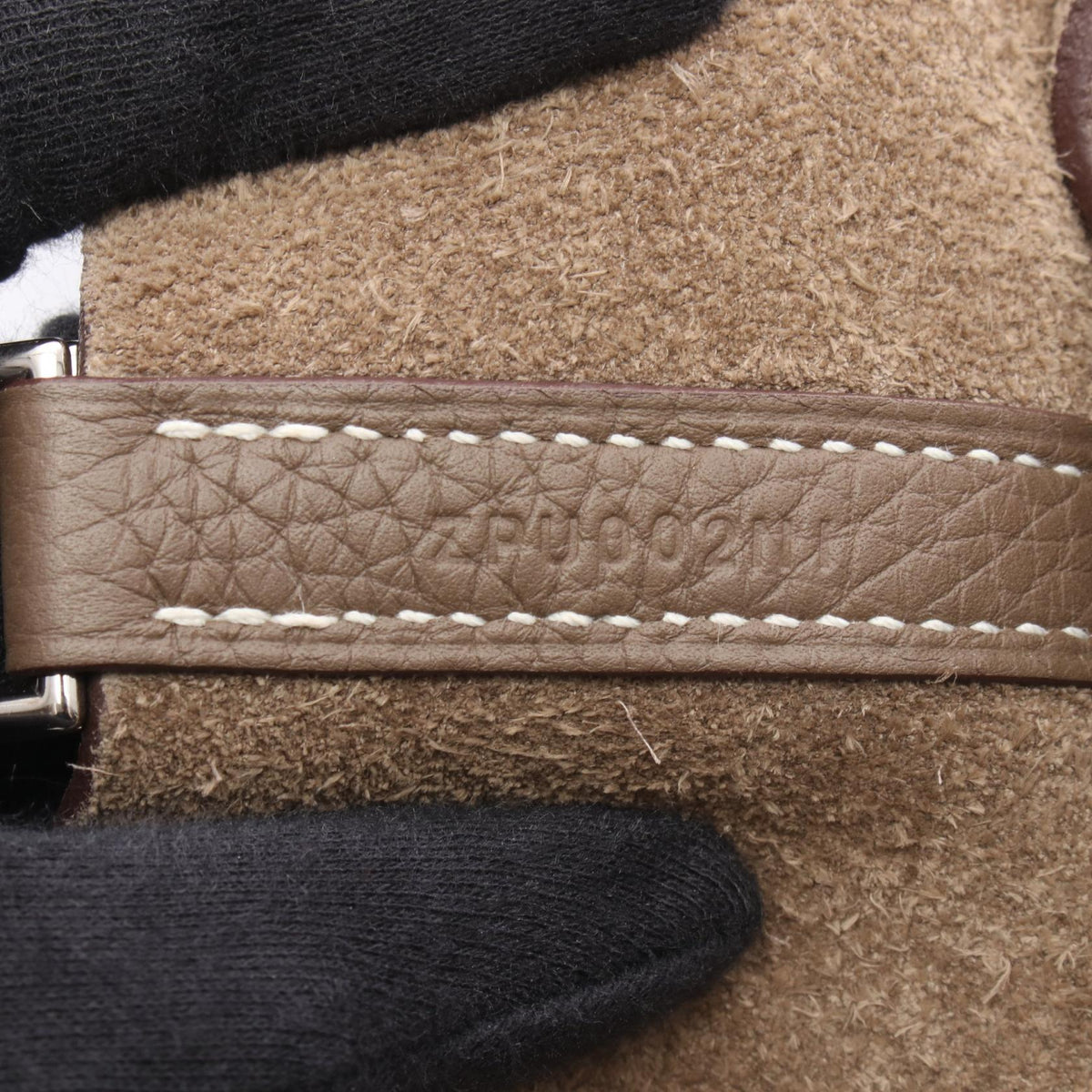 HERMES Picotin Lock MM Taurillon Bag Gray