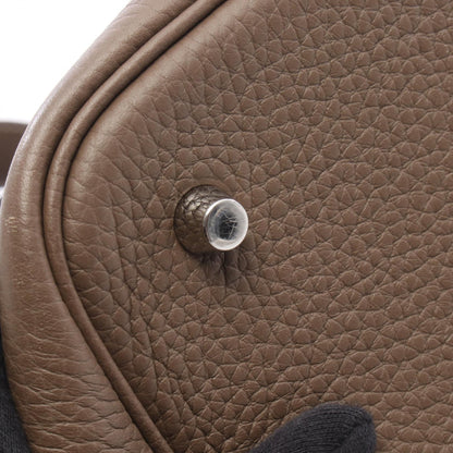 HERMES Picotin Lock MM Taurillon Bag Gray