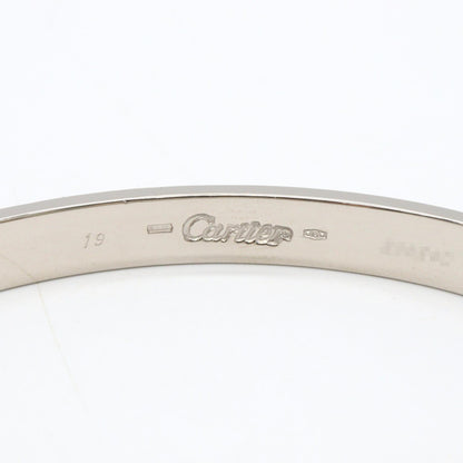 CARTIER Love Bracelet K18WG Silver Size 19