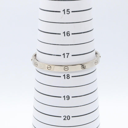 CARTIER Love Bracelet K18WG Silver Size 19