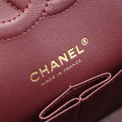 CHANEL Black Lambskin Shoulder Bag