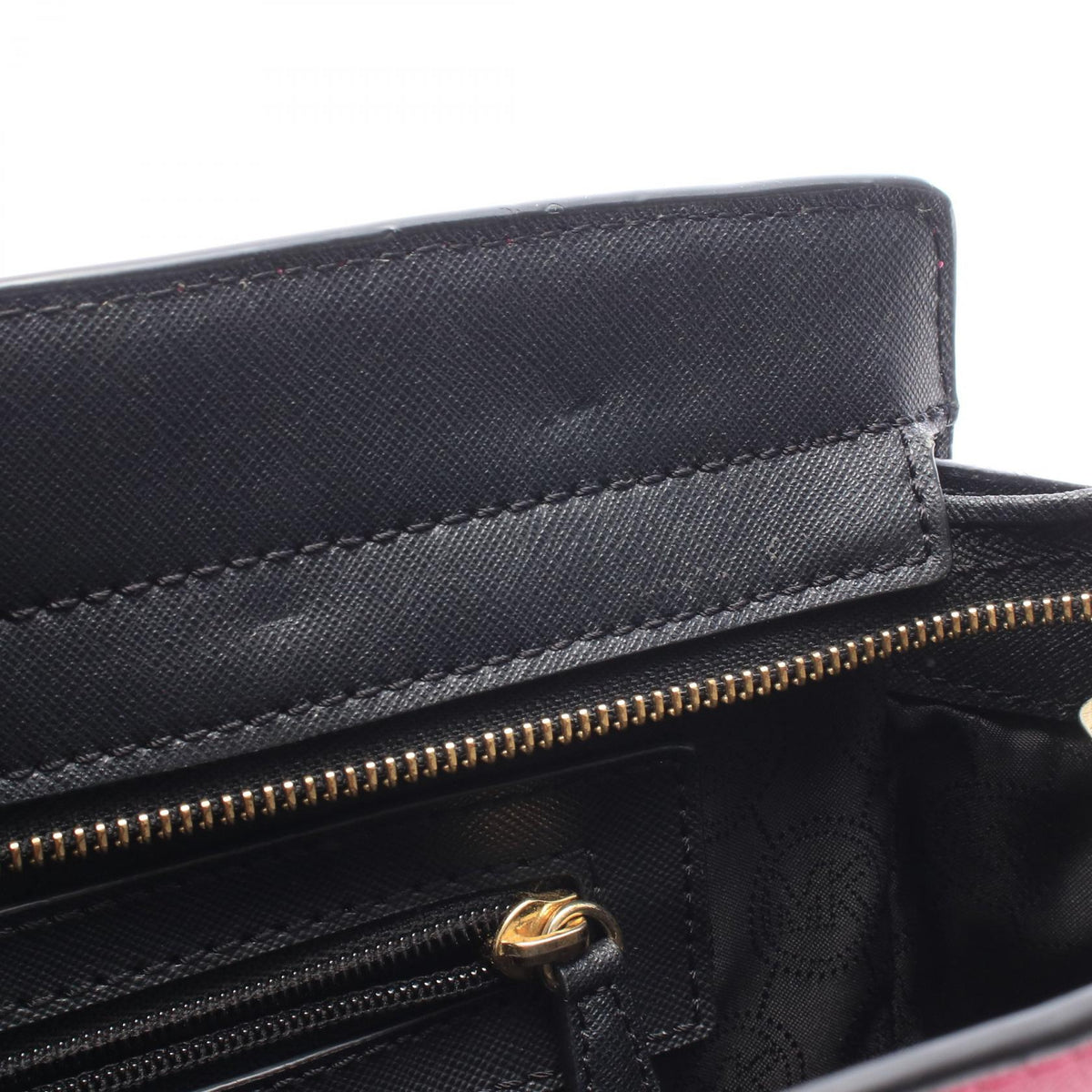 Michael Kors 2WAY Leather Tote Pink Black