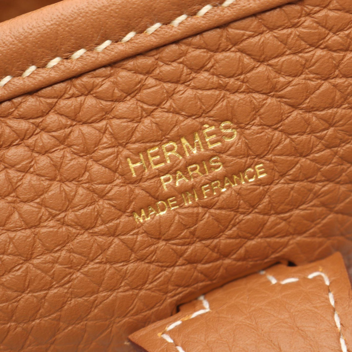 HERMES Evelyne 23 Gold Brown Shoulder Bag