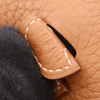 HERMES Evelyne 23 Gold Brown Shoulder Bag