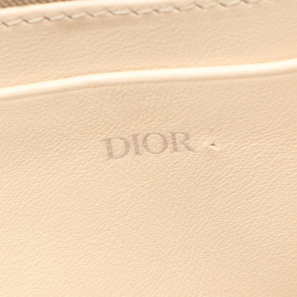 Dior CD Diamond Messenger Pouch PVC Coated Canvas Beige